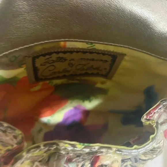 Carlos falchi small graffiti tatto Python print crossbody handbag - Picture 12 of 13